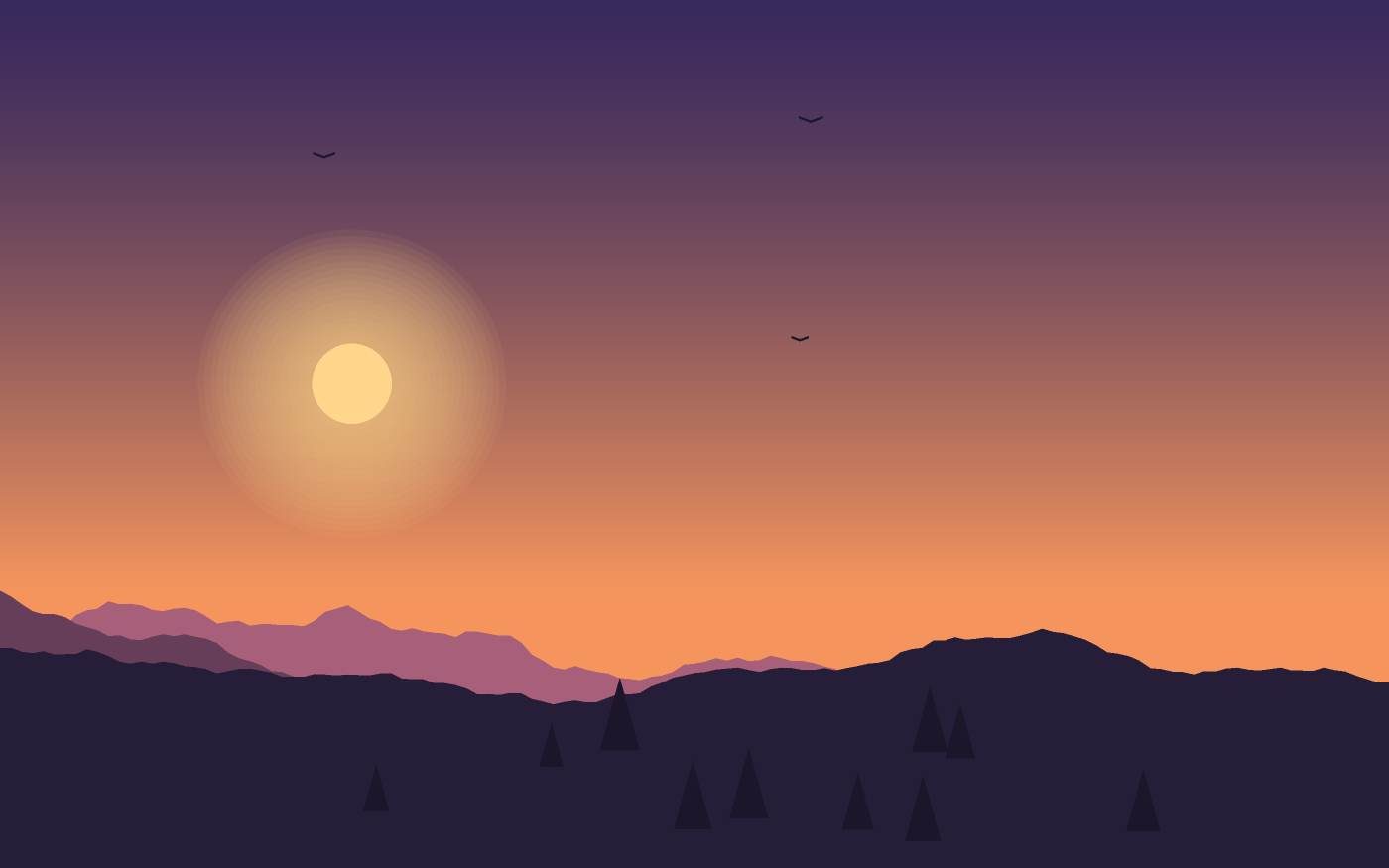 Landschaftsillustration