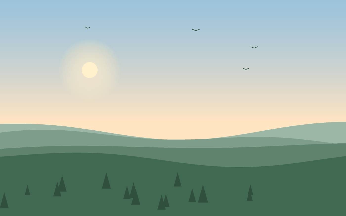 Ilustrace krajiny