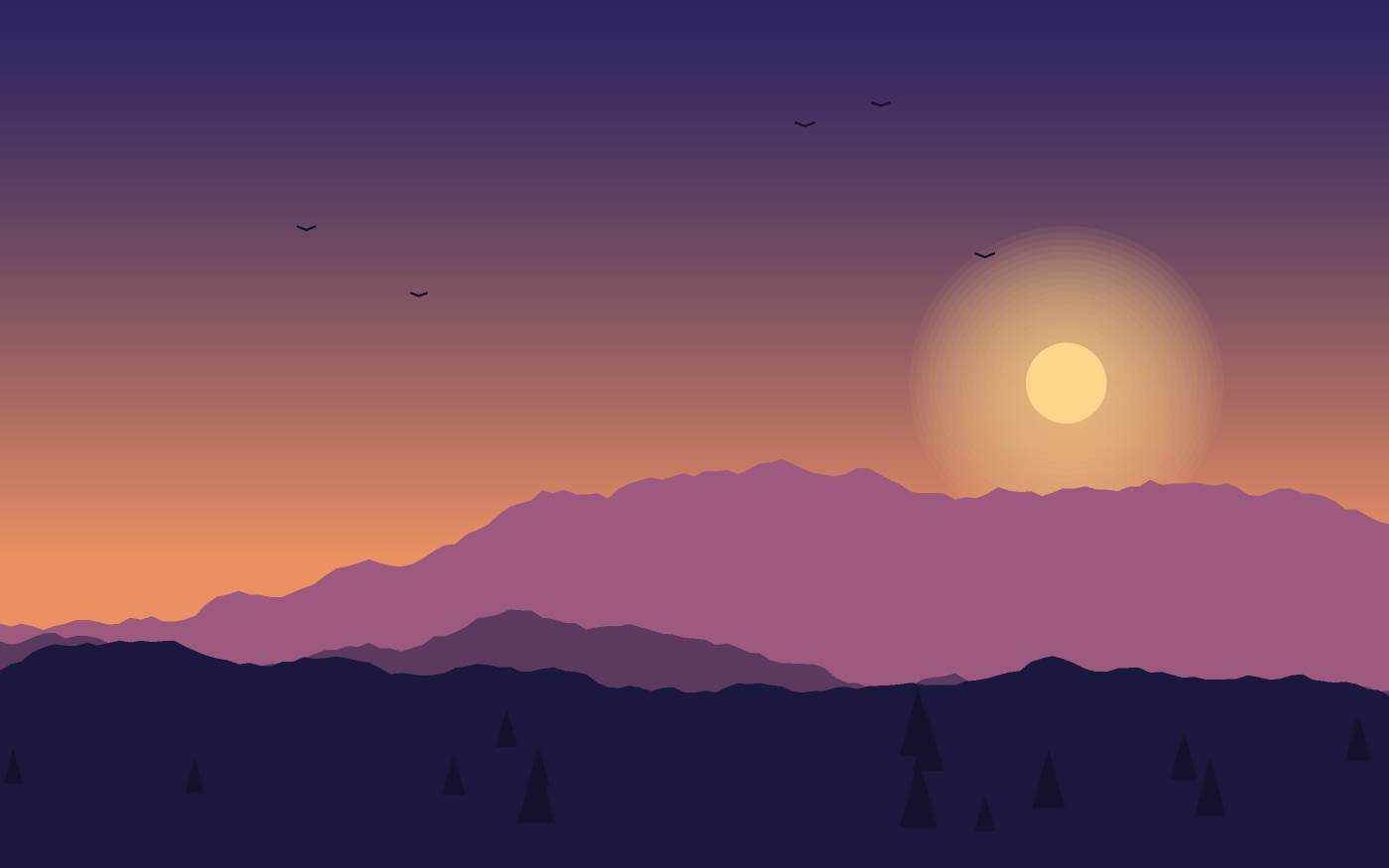 Landschaftsillustration