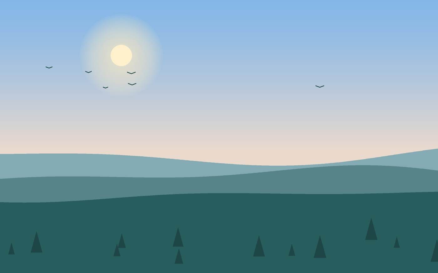 Illustrazione di un paesaggio