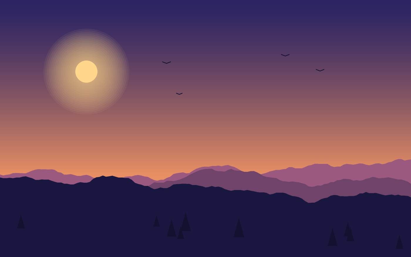 Landschapsillustratie