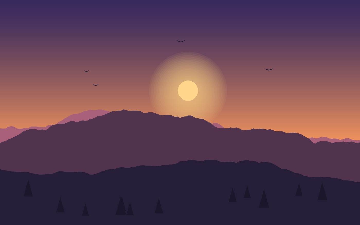 Landschapsillustratie