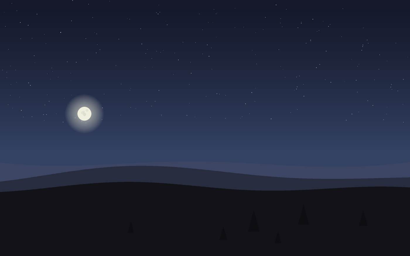 Ilustração de uma paisagem